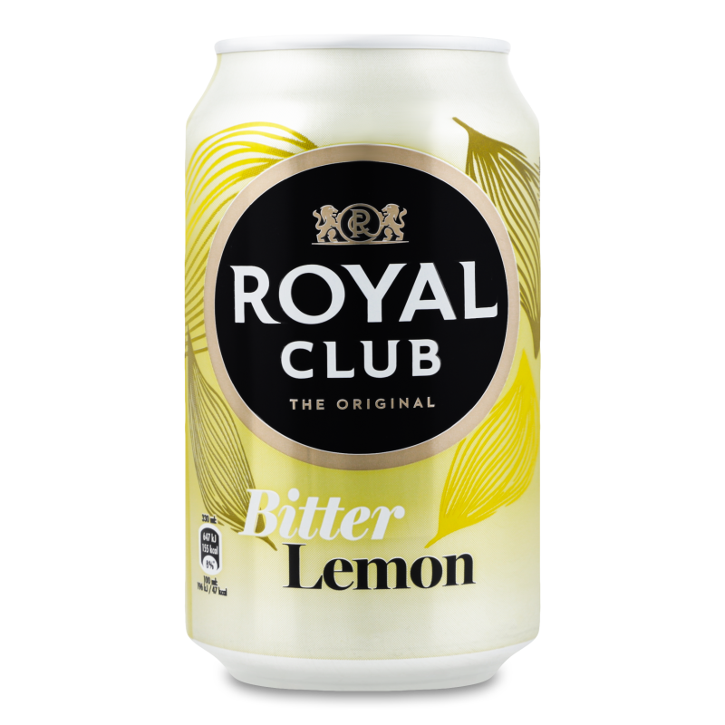 Напій Royal Club «Гіркий лимон» безалкогольний газований